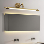 Bronze LED bathroom wall light