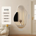 Wavy Wall Mirror Living Room Modern Decoration Aesthetic Mirror Funky Hanging Espelhos Home Decorations