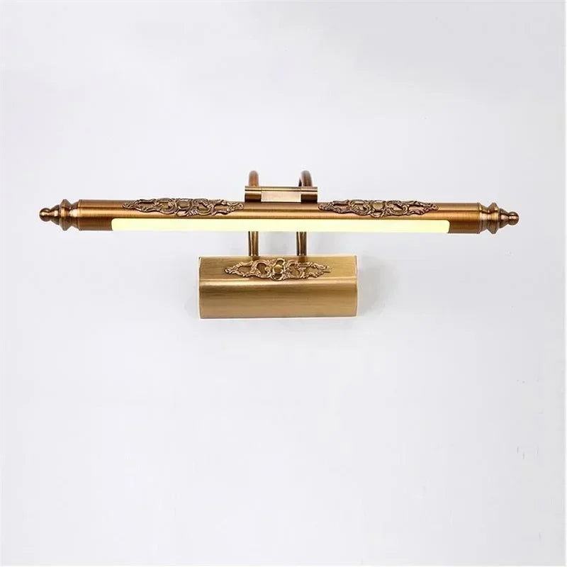 Cosmetic Mirror Retro Lamp 500Mm 8W LED European Makeup Light Vanity Bathroom Wall Lights Bronze Cabinet Lighting Decoration
