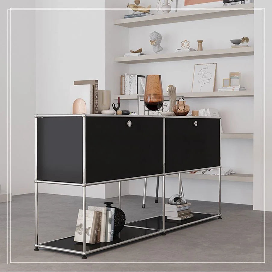 Living Room Cabinet Sideboards Coffee Table Tv Stand Storage Cabinet Corner Metal Storage Display Customizable Modular Furniture