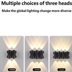 Outdoor Waterproof Wall Light AC220V Aluminum Wall Washer Creative Sconce for Living Room Bedroom Bedside