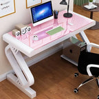 For Tempered Glass Computer Game Desk Computer Desk Student Study/Office Desk 1 Person with 2 People