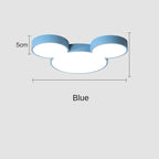 Cute Modern Ceiling Lamp Led Mickey Nordic Creative Lighting Fixture Living Child Kid Indoor Remote Control Decor Macaron Light
