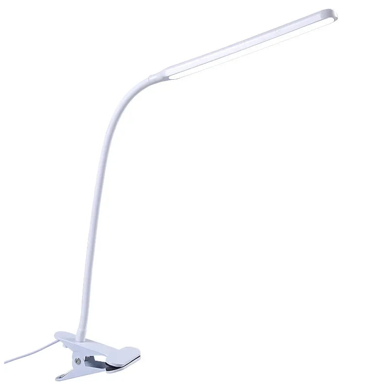 LED Adjustable Table Lamp USB 3 Colors Eye Protection Study Night Lamps Clip on Dimmable for Home Office Reading Led Desk Lamps