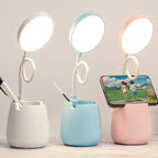 New LED Eye Protection Desk Lamp USB Bedside Lamp Charging Student Study Dormitory Reading Lamp Bedroom Night Light Gift