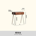 Japanese Style Solid Wood Dressing Table Small Apartment Retro Table Bedroom Antique Furniture High-End Light Luxury Desk