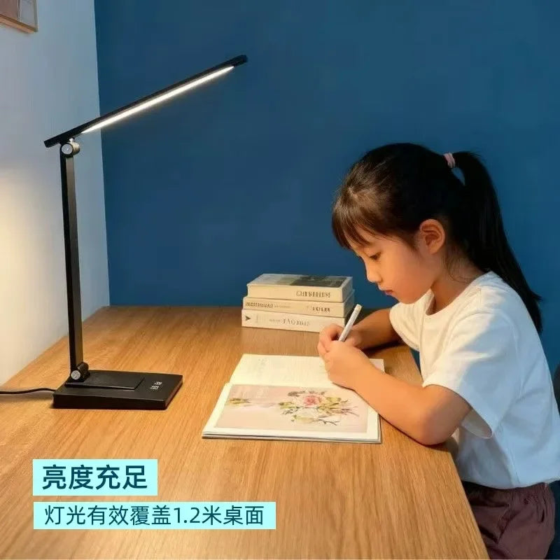 Eye Protection LED Desk Lamp - USB Rechargeable Dimmable Table Lamp for Student Reading Bedroom Bedside