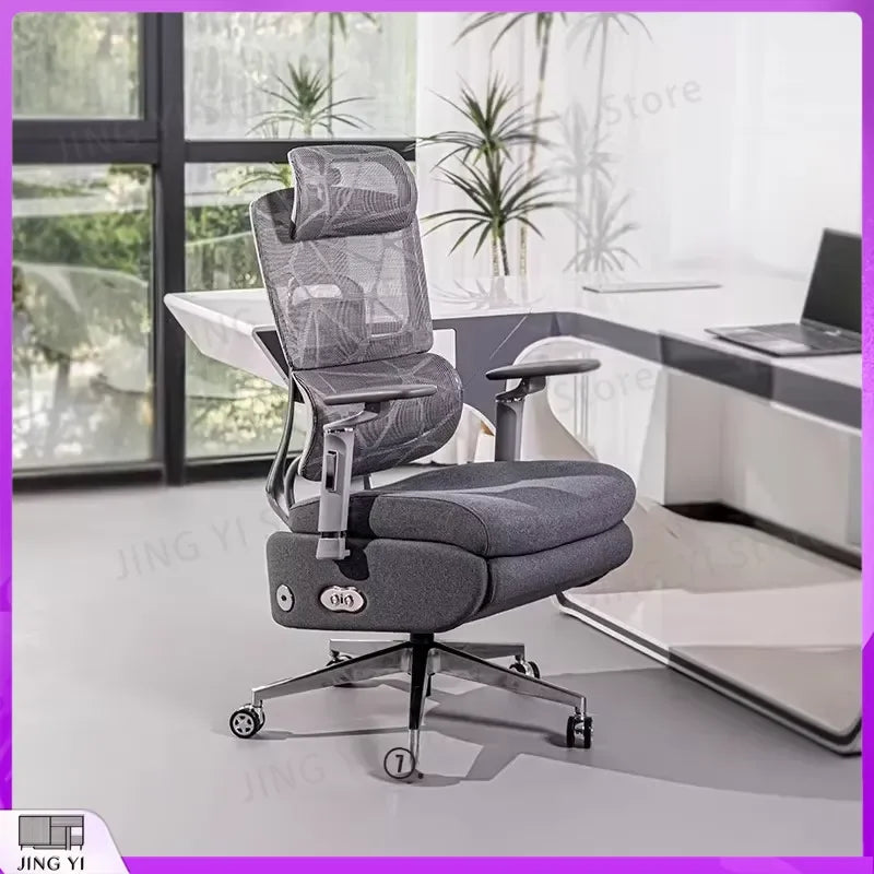Ergonomic Gaming Chair with Massage Function Adjustable Lumbar Support Breathable Mesh Back Office Chair for PC Gamers And