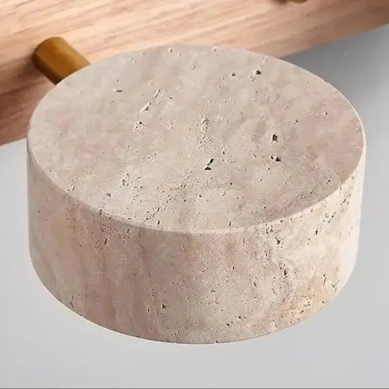 Japanese Yellow Travertine Wall Light, Cave Stone LED Wall Lamp, Rotatable Light for Bathroom Dressing Mirror Front Lamp