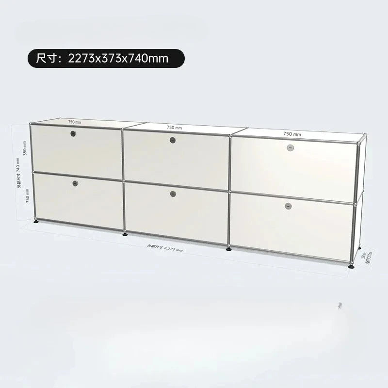 Living Room Cabinet Sideboards Coffee Table Tv Stand Storage Cabinet Corner Metal Storage Display Customizable Modular Furniture