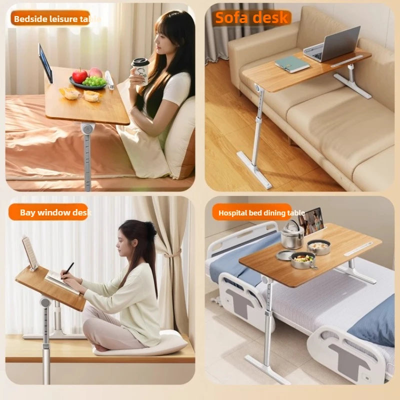 Adjustable Laptop Desk for Office Study Foldable Sofa Side Tray Multifunctional Laptop Bed Desk Portable Study Table for Writing