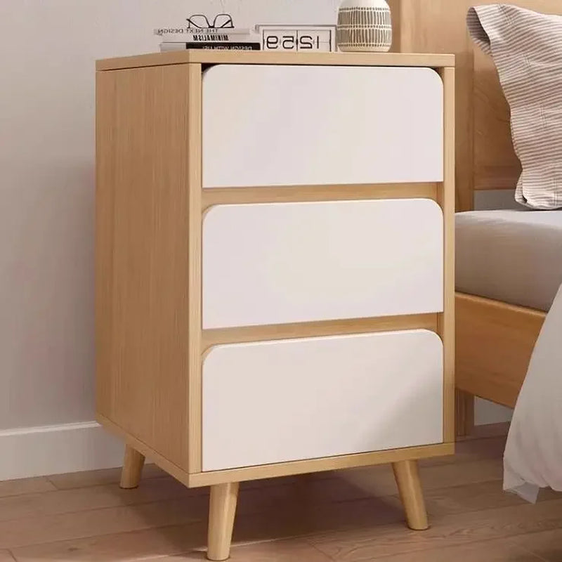 Bedside Table Nightstand Furniture Bedroom Storage Drawers Cabinet Wooden Modern Small End Side Tables Home Muebles Drawer Chest