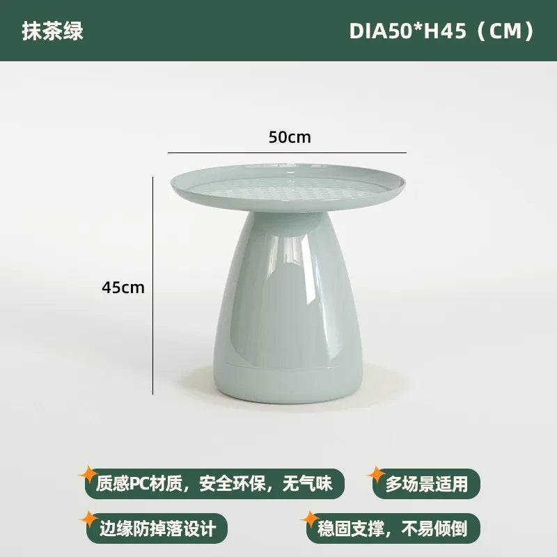 Nordic Bedside Table Simple Modern Bedroom Home Storage Simple Bedside Tables Creative round Leisure Small Coffee Tables