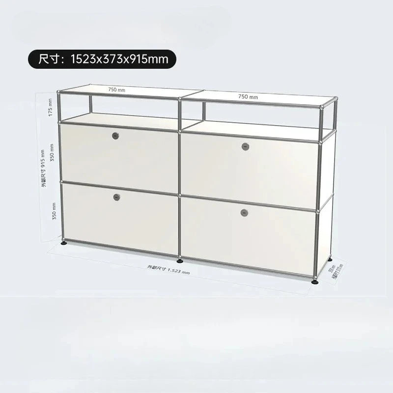 Living Room Cabinet Sideboards Coffee Table Tv Stand Storage Cabinet Corner Metal Storage Display Customizable Modular Furniture