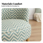 Plaid Upholstered Armchair Nordic Design Accent Chair Comfortable Seating Wooden Frame for Readers, Homeowners, Bedroom, Balcony