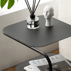 Modern Nordic Sofa Side Table, Wrought Iron Bedside & Accent Table