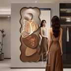 Hidden Full-Length Mirror Entrance Decoration Painting Home Decor Items Large Mirror Designer Furniture Living Room Grand Miroir