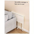 Simple Computer Desk Foldable Mobile Bedroom Makeup Bedside Small Desk Writing Desk