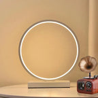 AC110-240V Dimmable LED Ring Table Lamp Bedside Night Light Home Living Room Bedroom Decor Desk Lamp EU/US/AU/UK Plug
