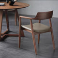 Nordic Solid Wood Hiroshima Restaurant Coffee Restaurant Backrest Dining Chair Simple Office Conference Room Discussion Chair