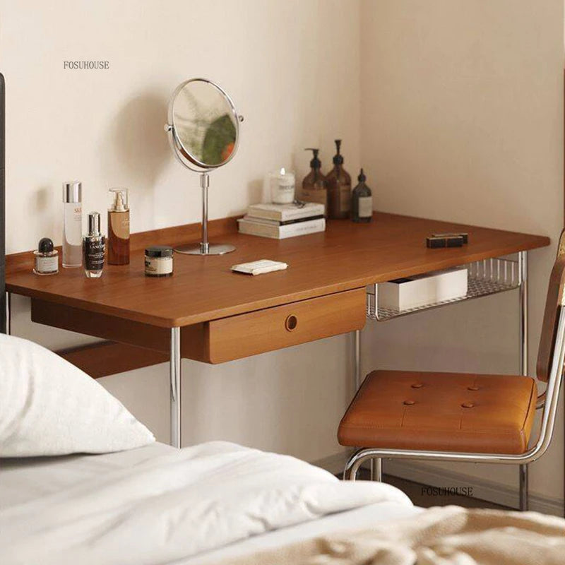 Nordic Solid Wood Computer Desks Home Study Office Reading Desk Retro Designer Creative Study Table for Office Computer Table