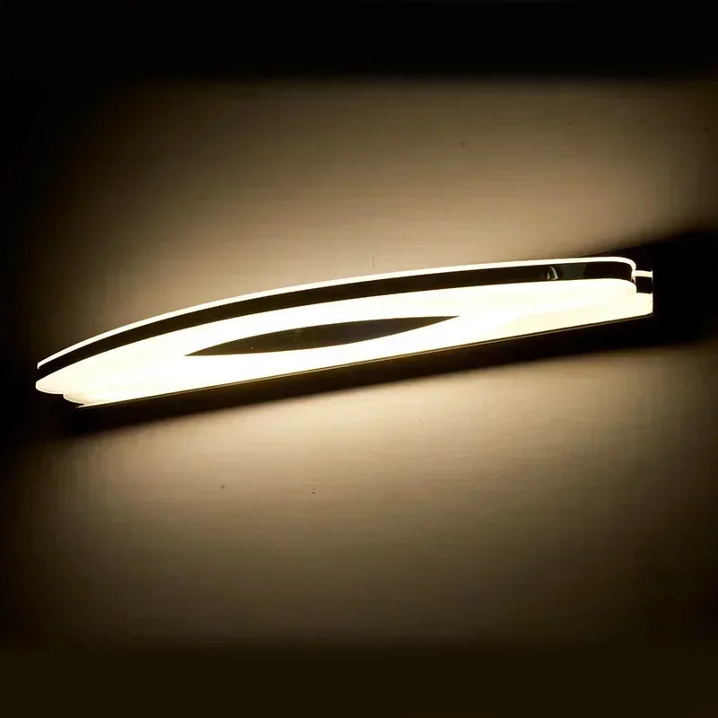 Modern 12W / 20W Led Bathroom Mirror Light Acrylic Lampshade Wall Lamp Stainless Steel Sconce Home Lighting 170-240V