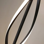 Nordic Postmodern LED Floor Lamp RGB Livingroom Bedroom Study Hotel Line without Main Light Spiral Vertical Luxury Corner Lamps