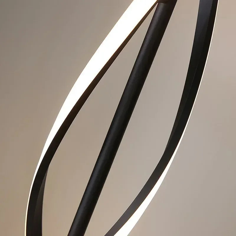 Nordic Postmodern LED Floor Lamp RGB Livingroom Bedroom Study Hotel Line without Main Light Spiral Vertical Luxury Corner Lamps