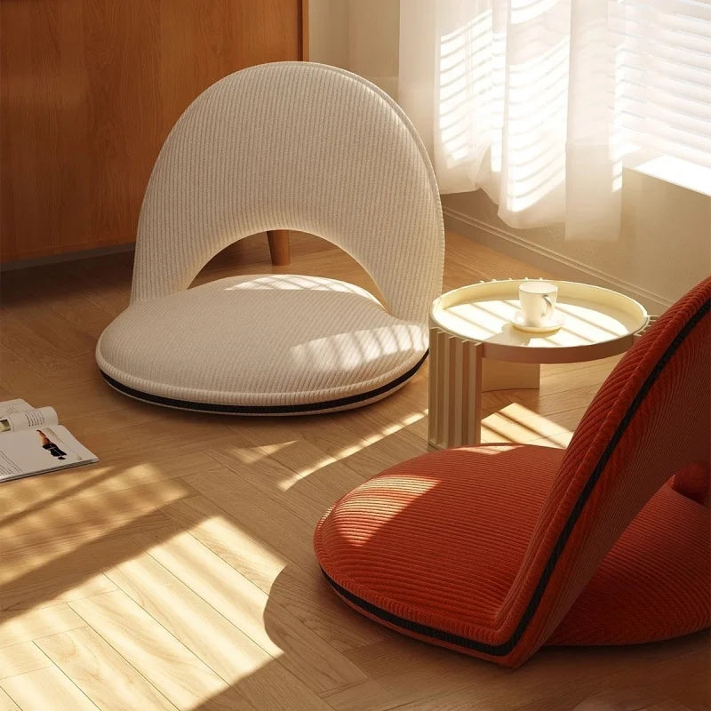 Japanese Style Tatami Chair Lazy Sofa Floor Cushion Portable Folding Legless Backrest Chair Bay Window Foldable New Arrival