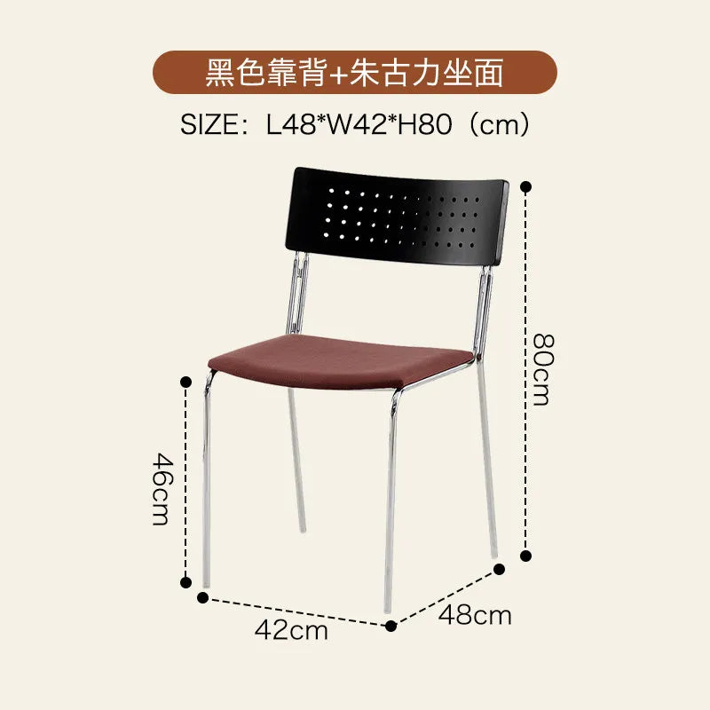 Modern Style Dining Chair Retro Solid Wood Armless Kitchen Seats Vintage Accent Chairs Rustic Decor Furniture