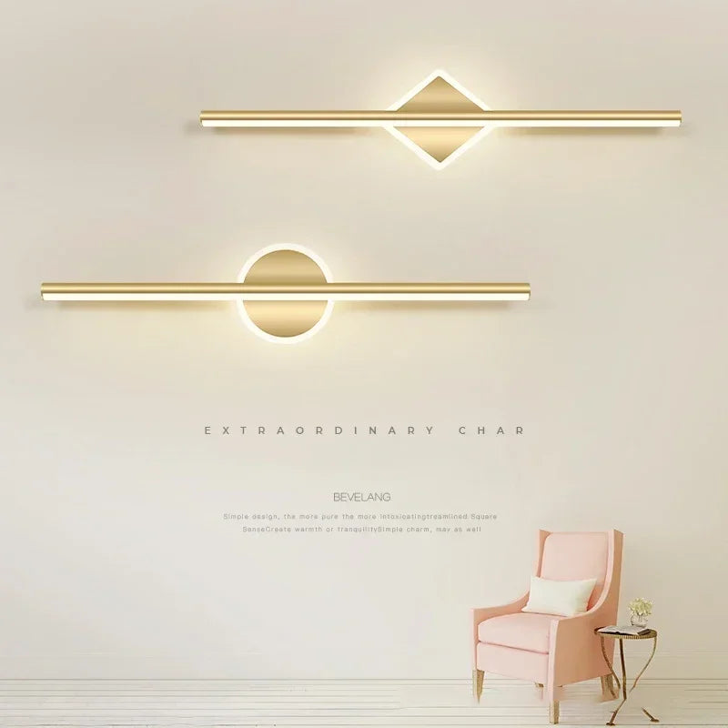 Modern LED Long Strip Wall Lamp for Bathroom Mirror Lamp Living Room Bedsideds Interior Decor Lighting Fixture Wall Sconce