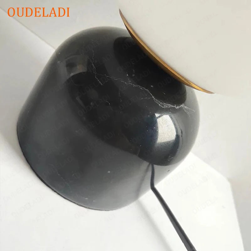 marble Table Lamp Modern Living Room Home Decor Glass Ball Table Lamps Hotel Bedroom Bedside Study Desk Light