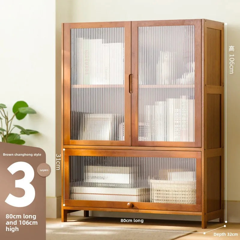 Bookshelf Shelf Floor-To-Ceiling Bookcase Reading Shelf Living Room Multi-Layer Storage Simple Storage Cabinet Solid Wood