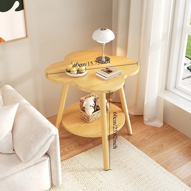 Side Table, Leisure Balcony, Small Table, Modern and Simple Living Room, Small Coffee Table, Bedside Storage