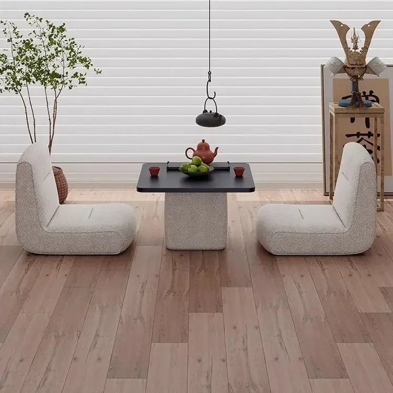Nordic Tatami Table and Chair Set for Balcony and Bay Window Japanese Simple Design Wooden Coffee Table Home Furniture