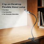 2026 New Desk Lamp 3 Color Modes 10 Level Dimming USB Student Eye Care Reading Light Nail Beauty Light Makeup Tool
