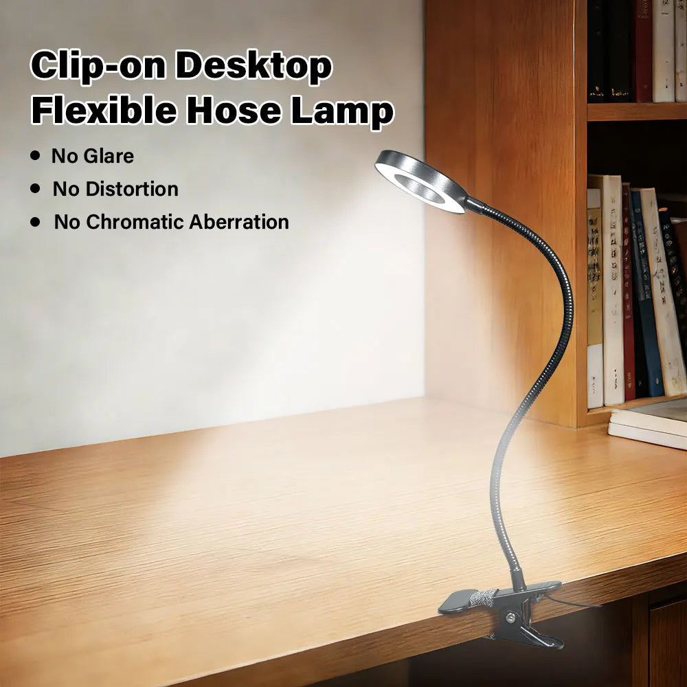 2026 New Desk Lamp 3 Color Modes 10 Level Dimming USB Student Eye Care Reading Light Nail Beauty Light Makeup Tool