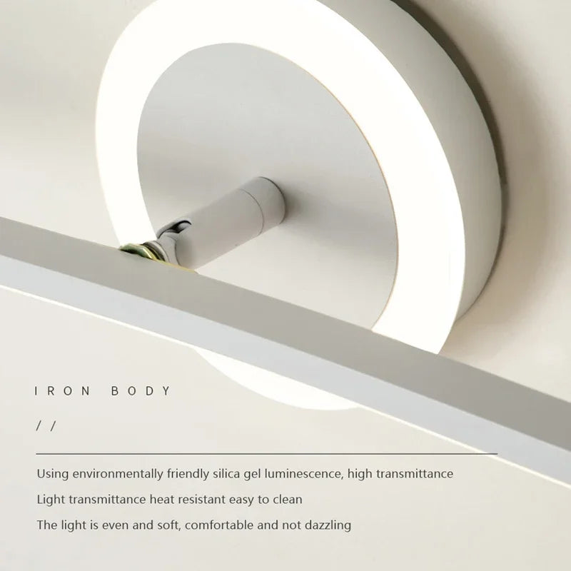 Led Bathroom Light Mirror Wall Lamp Home Decor Wall Mount Light Fixture Modern Wall Lamps for Living Room Bedroom Hotel Bar Cafe