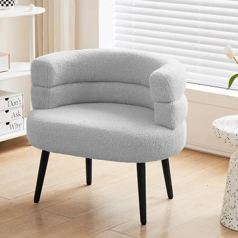 Living Room Chair Nordic Ins Single Sofa Bedroom Make up Vanity Chair Student Dormitory Computer Chairs Fabric Home Office Seat