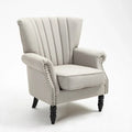 Tufted Armchair Velvet Lounge Wing Chair Fauteuil Salon Vintage Wingback Chair for Living Room Bedroo