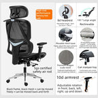 Ergonomic Chair Office Gaming Comfortable Adjustable Armrest Office Chair Relaxing Recline Chaises De Bureau Furniture