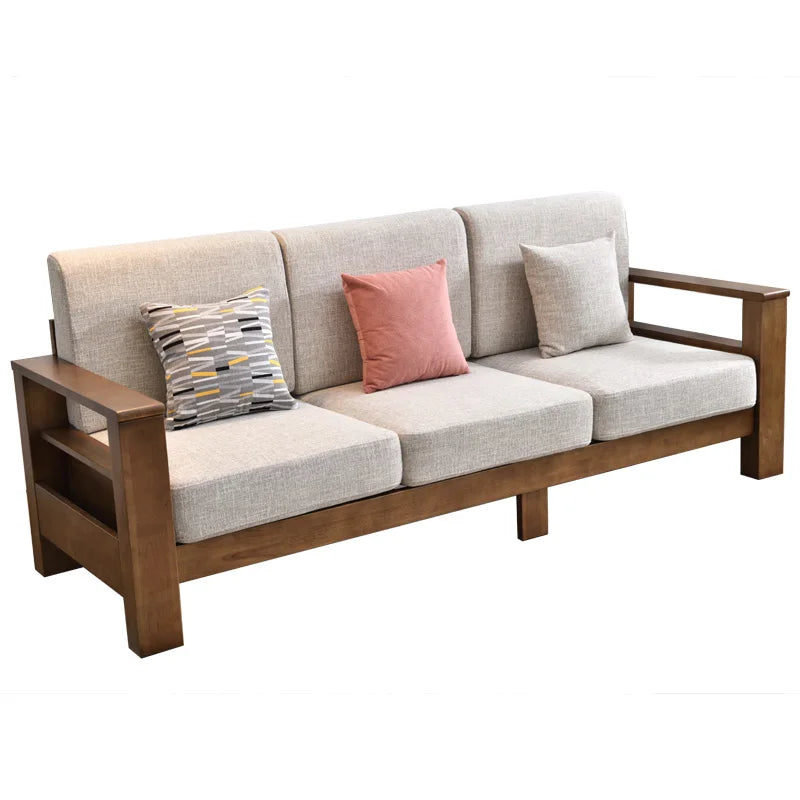 Living Room Sofas Minimalist Large Wooden Daybed Lazy Sofas Lounges Home Furniture