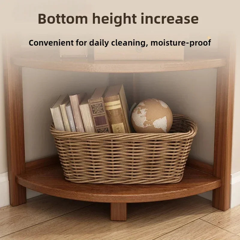 Household Goods Corner Cabinet Triangle Corner Cabinet Indoor Shelf Shelf Living Room Floor Locker Modern Simple Storage Rack