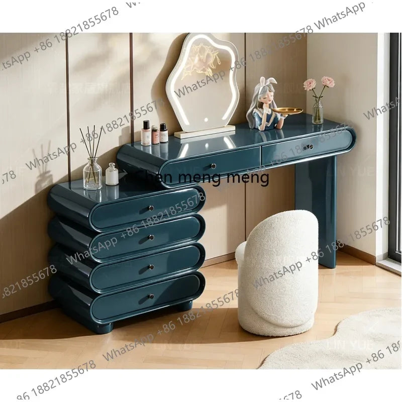 M45 Dresser, Chest, Integrated Italian Light Luxury Bedroom, Retractable Cream Style Small Makeup Table