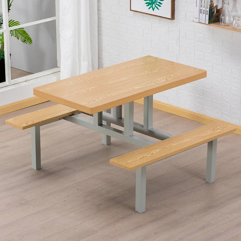 For Fast Food Restaurant Dining Table and Chair Set for Breakfast Snack Burger Milk Tea Shop High End Catering Staff Canteen
