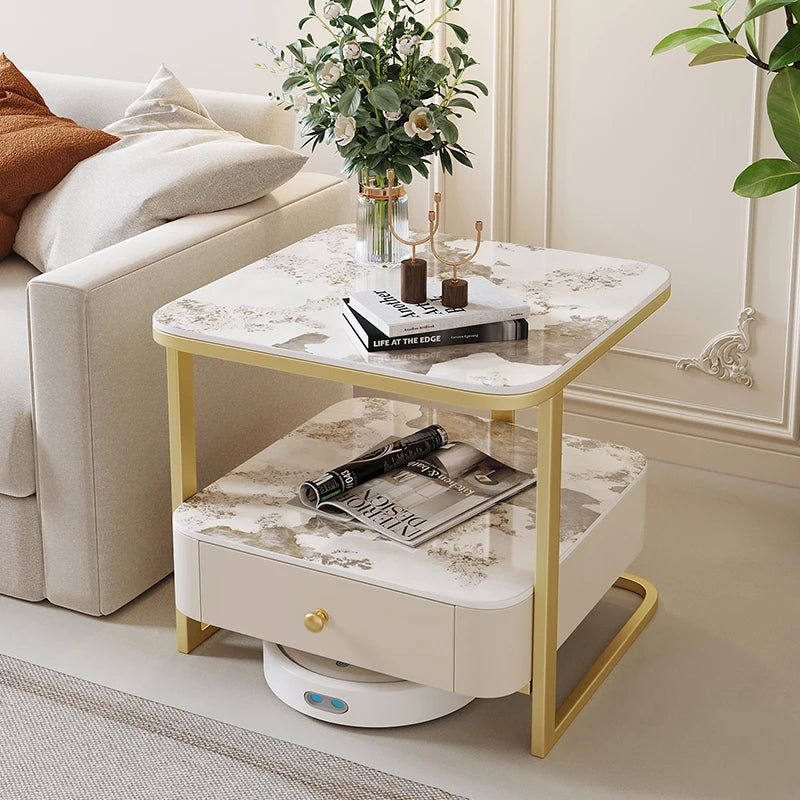 Console Luxury Coffee Table Living Room Aesthetic Minimalist Side Modern Organizer Designer Center Couchtisch Home Furniture