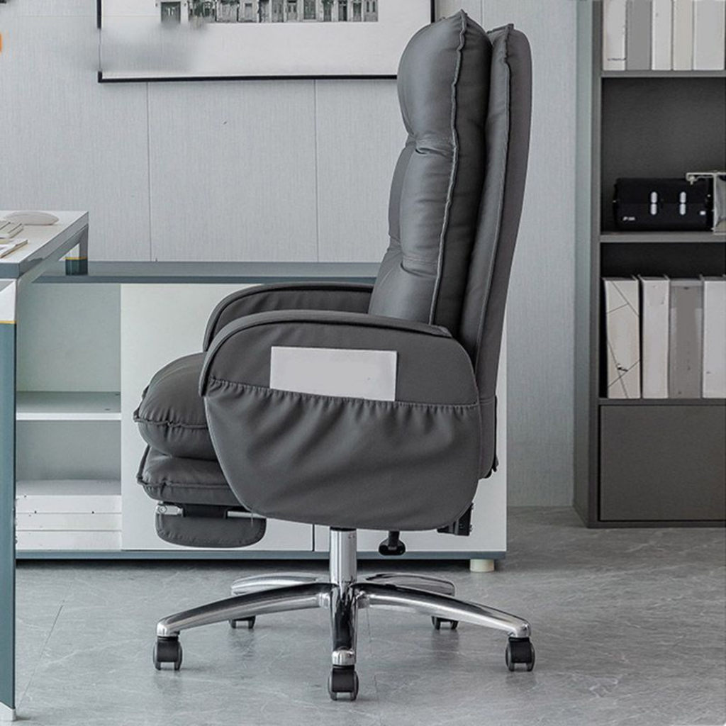 Modern Executive Office Chair with Footrest, Comfortable Boss Computer Chair