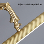 Bronze vanity wall light for bathroom details