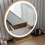 Modern solid wood dressing table and makeup vanity with storage, small bedroom vanity desk, wooden makeup table and Chinese style bedroom furniture