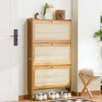 Ultra-Thin Shoe Cabinet, Tipping Bucket at the Door of the Home, Shoe Rack, Large-Capacity Entry Door, Simple Storage